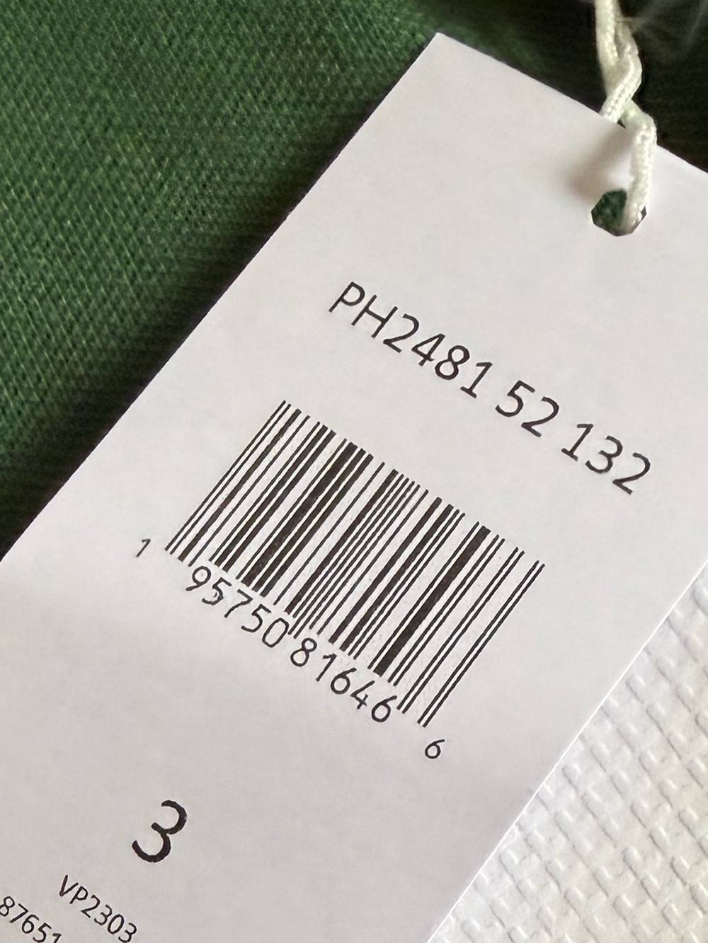 LACOSTE LONG GREEN POLO SMART PARIS NWT - Picture 6 of 6